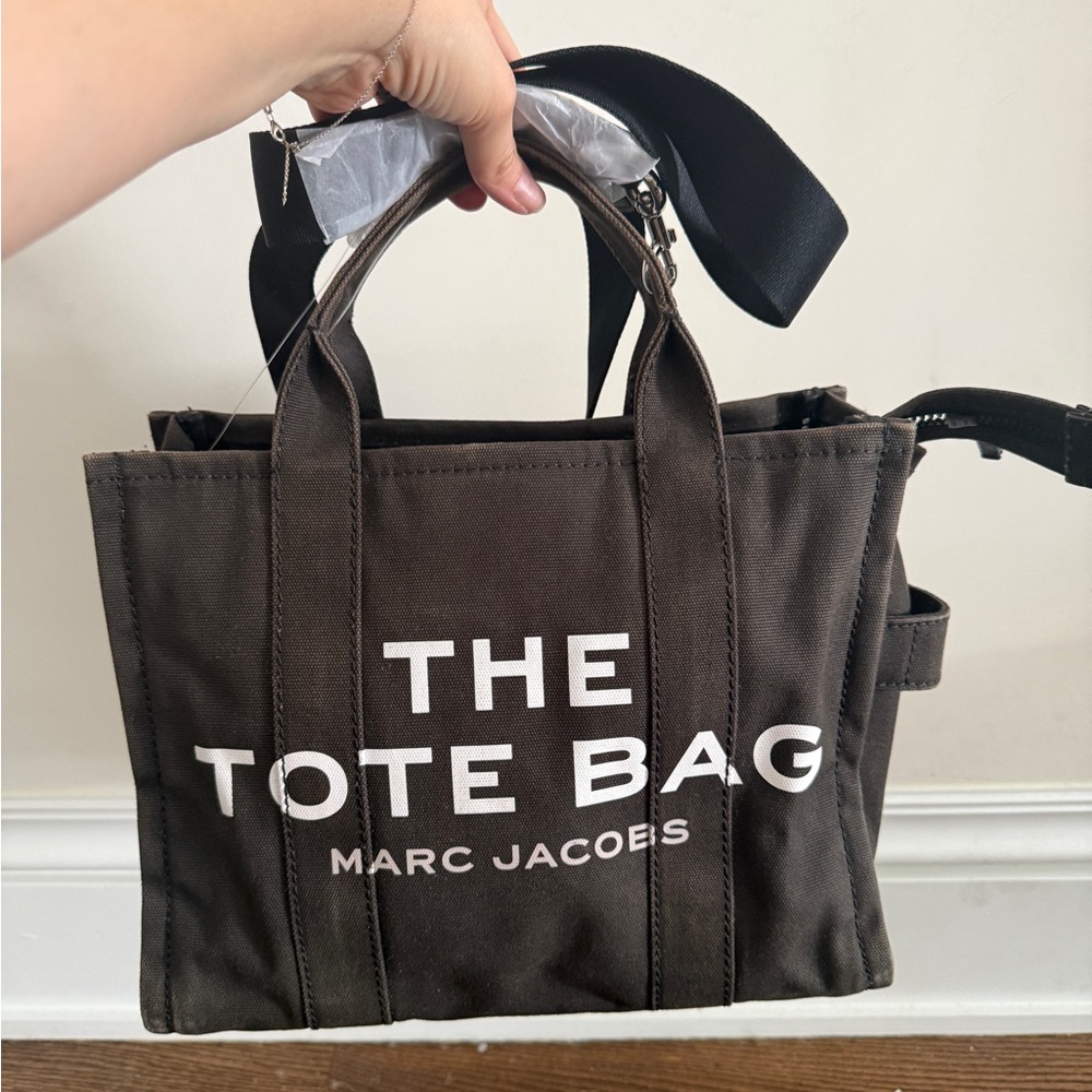 Marc Jacobs Black Tote Bag medium distressed black canvas